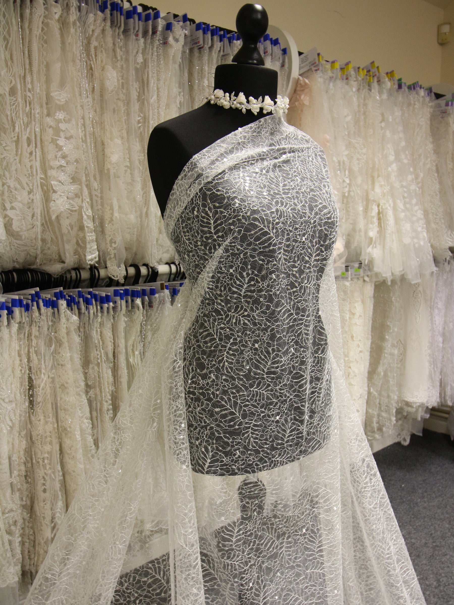 Tulle Paillettes Ivoire - Exorbitance