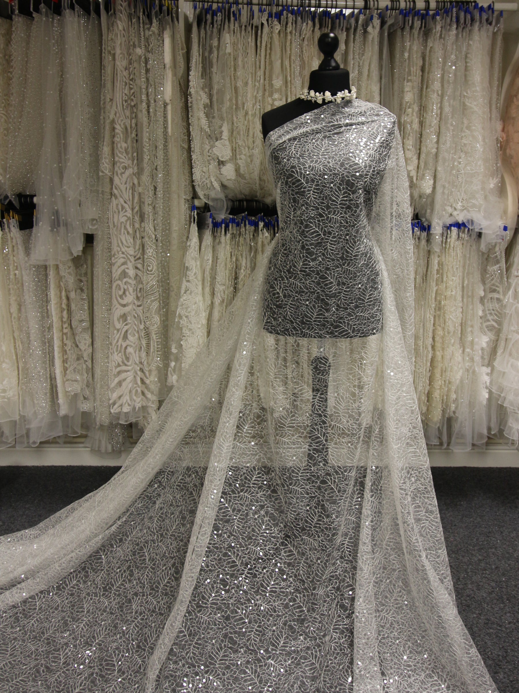 Tulle Paillettes Ivoire - Exorbitance