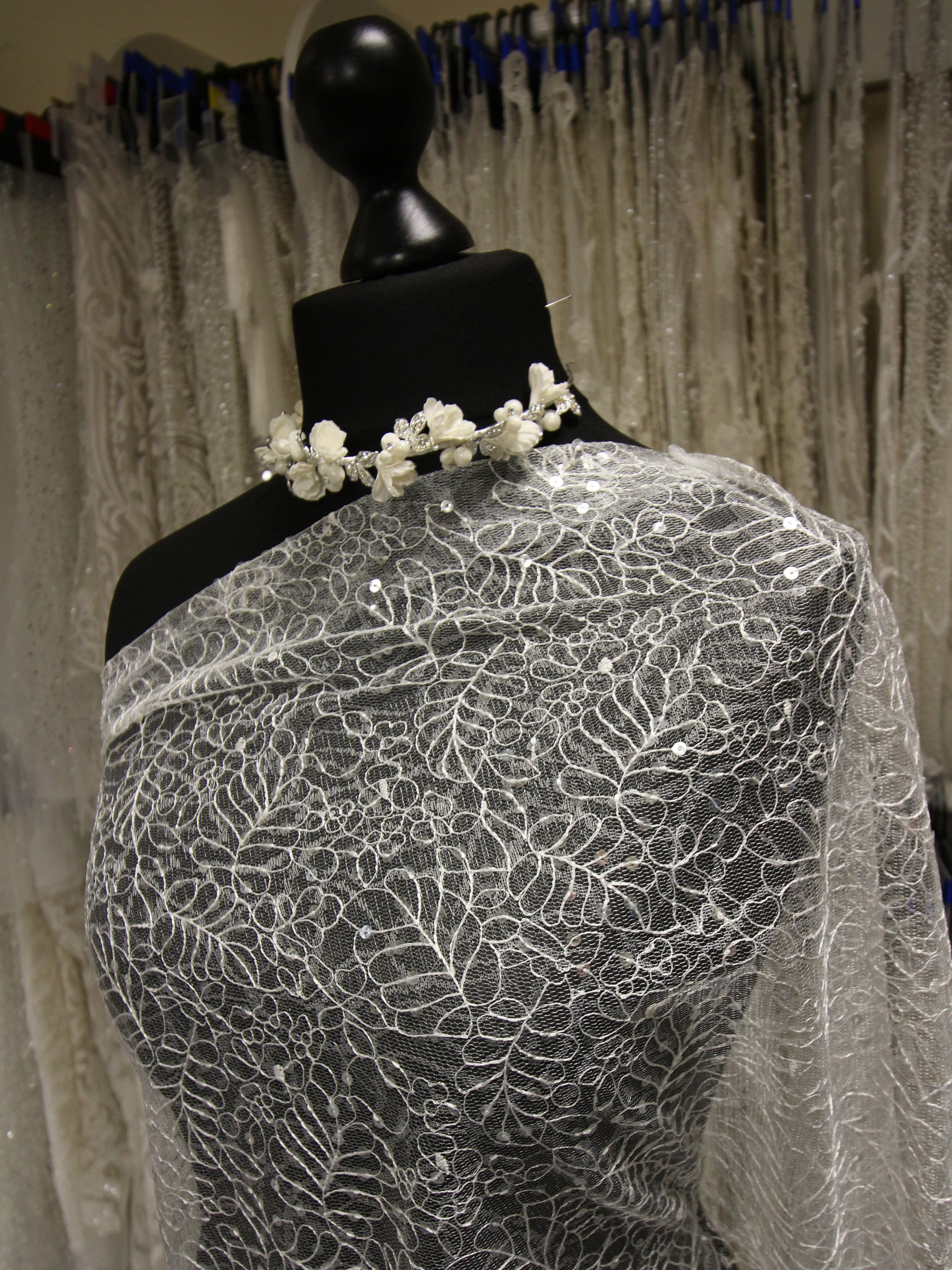 Tulle Paillettes Ivoire - Exorbitance