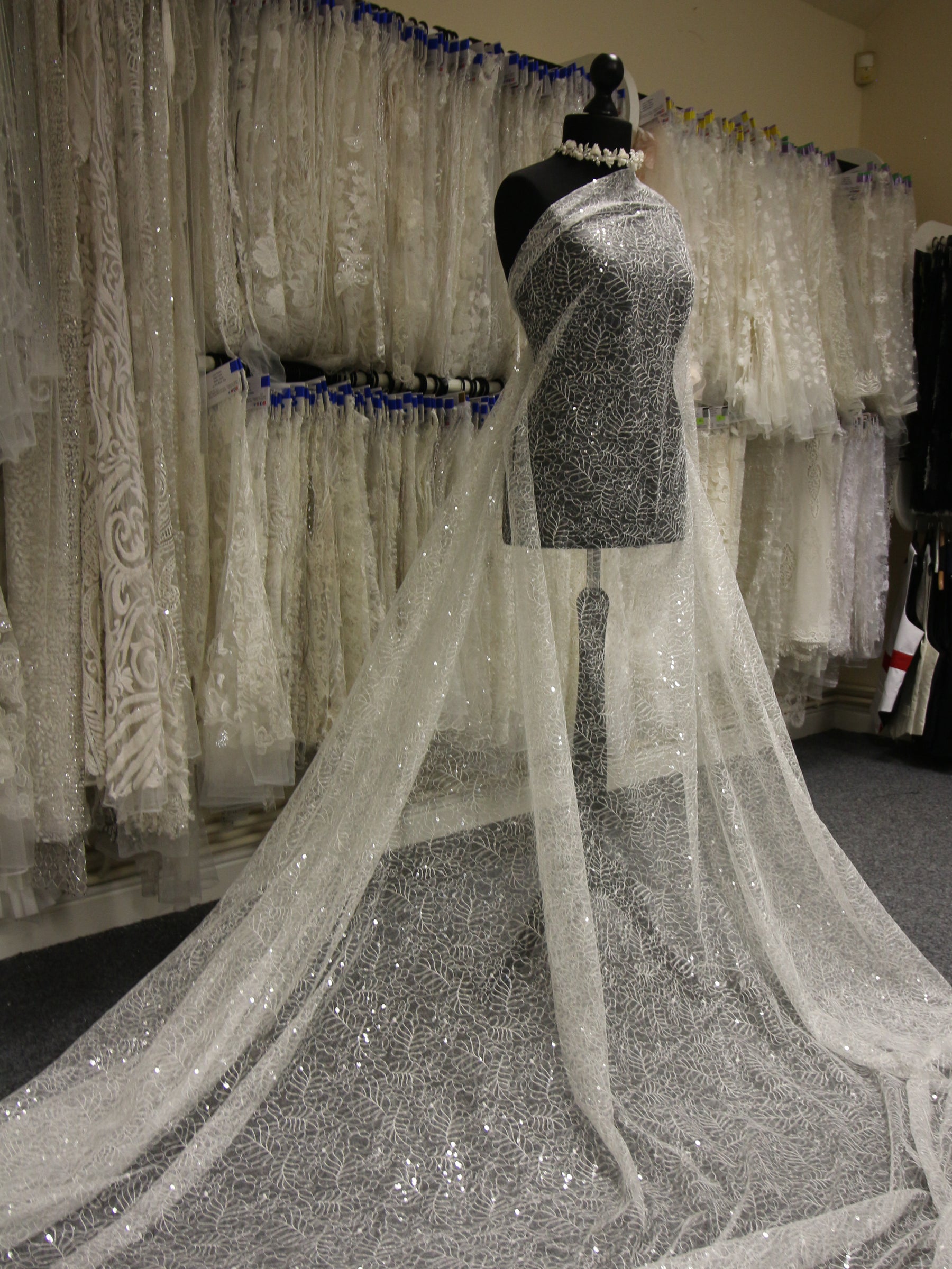 Tulle Paillettes Ivoire - Exorbitance