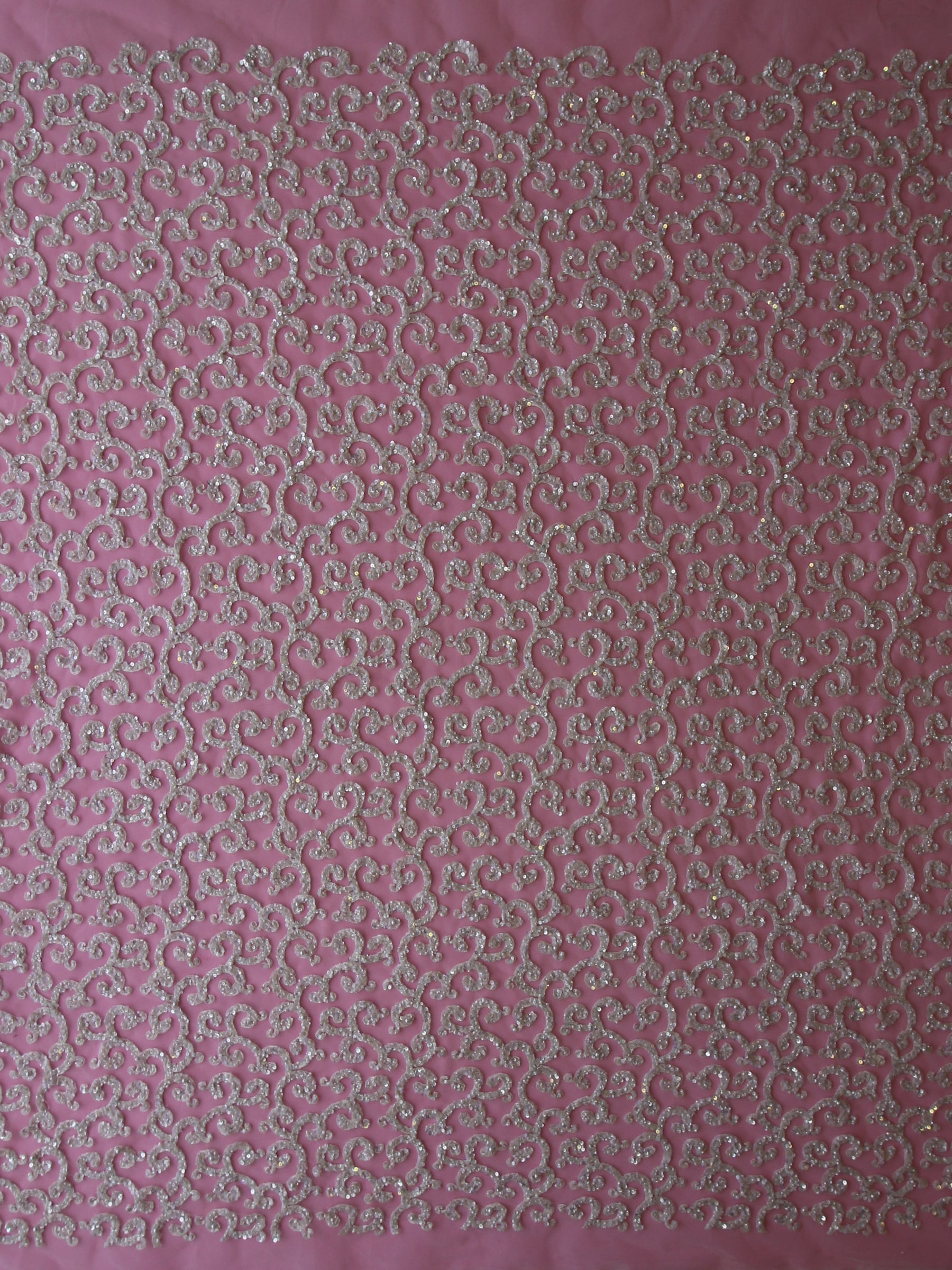 Dentelle Perlée Ivoire - Borisina