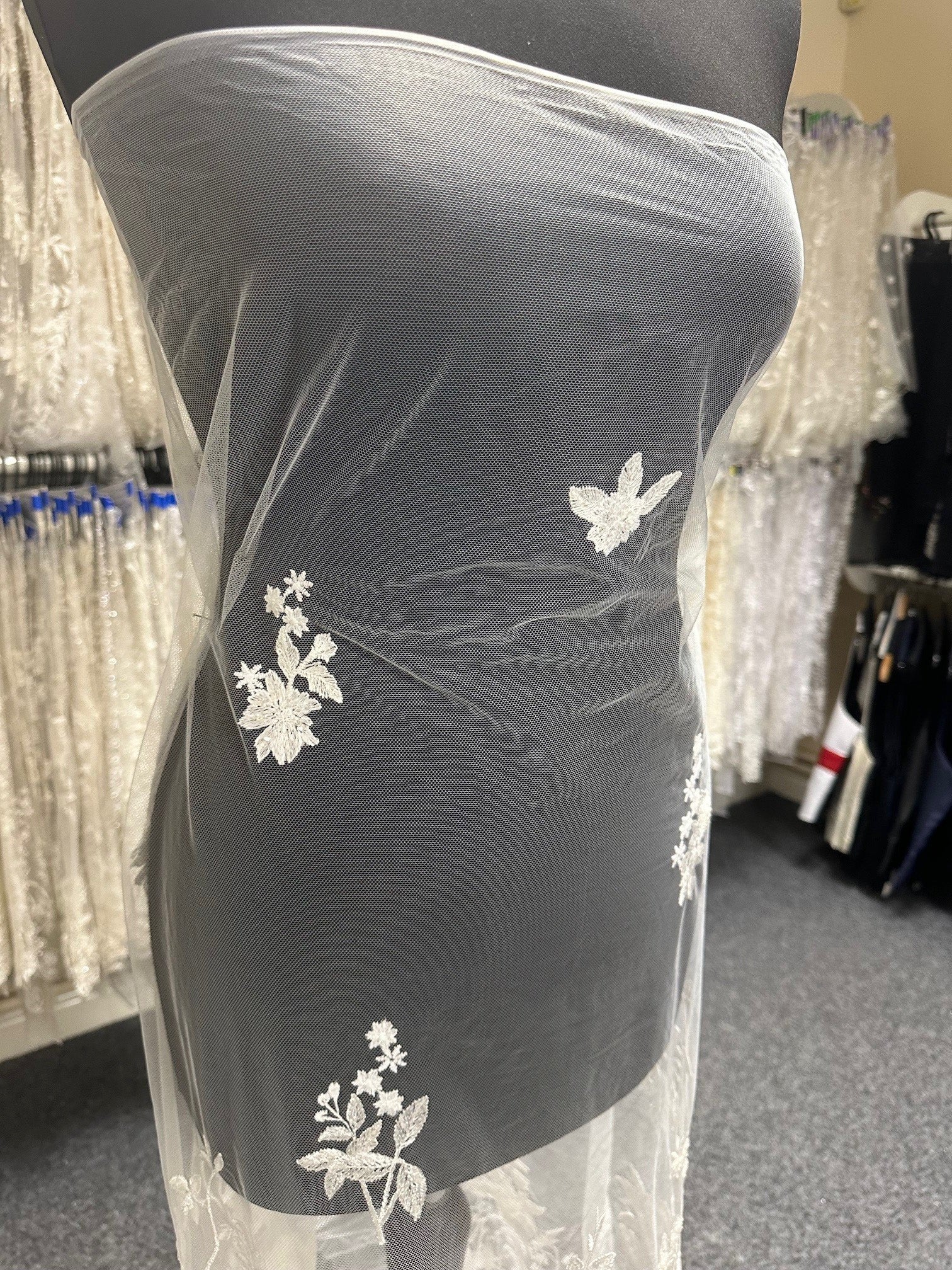 Dentelle Brodée Ivoire - Alameda