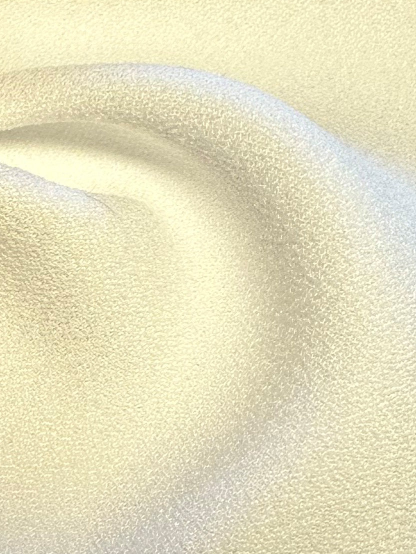 Crêpe polyester ivoire avec envers satiné - Nostalgic