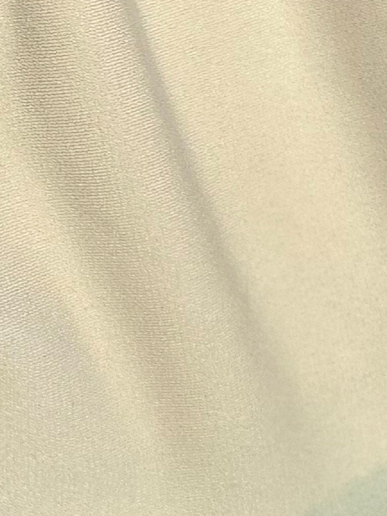 Jersey extensible en polyester ivoire - Ritual