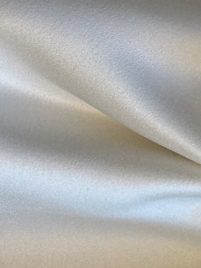 Satin de polyester ivoire - Mystique