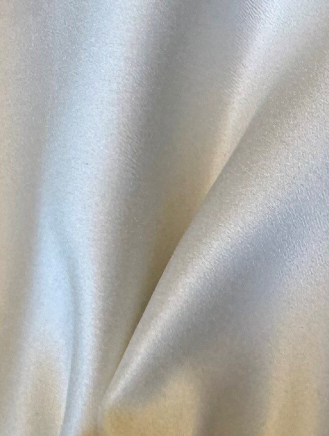 Satin de polyester ivoire - Mystique