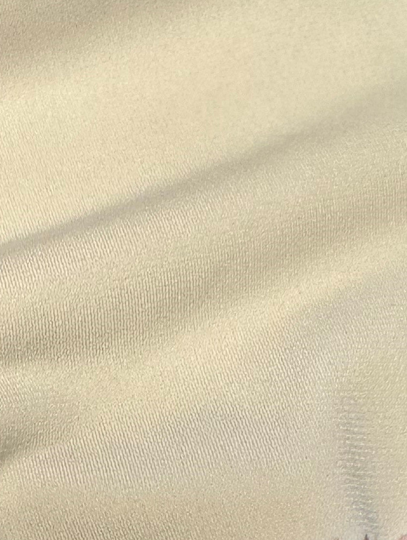 Jersey extensible en polyester ivoire - Ritual