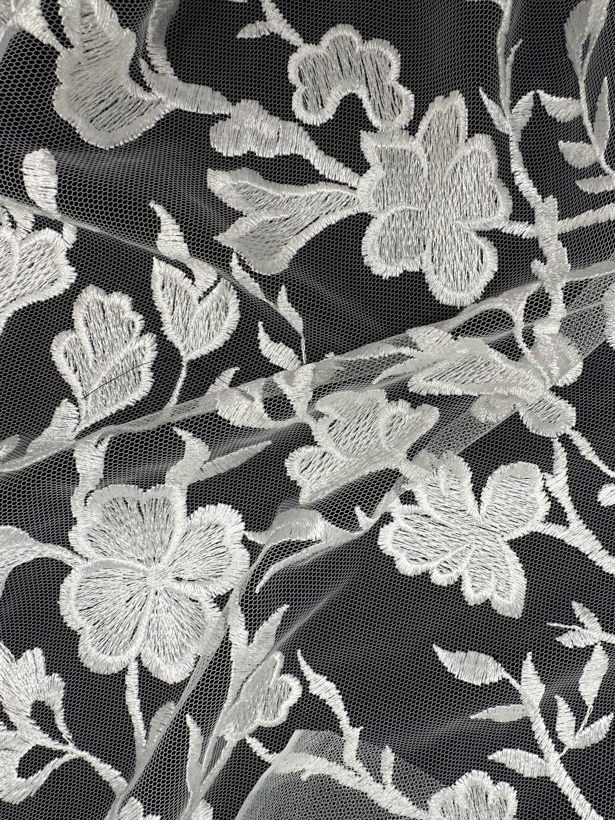 Dentelle Blanche Brodée - Janine