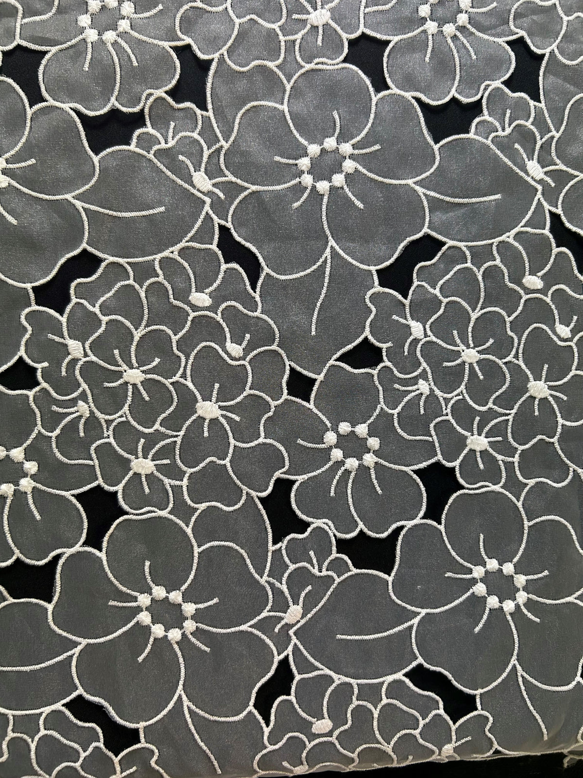 Dentelle Organza Ivoire - Khalisi