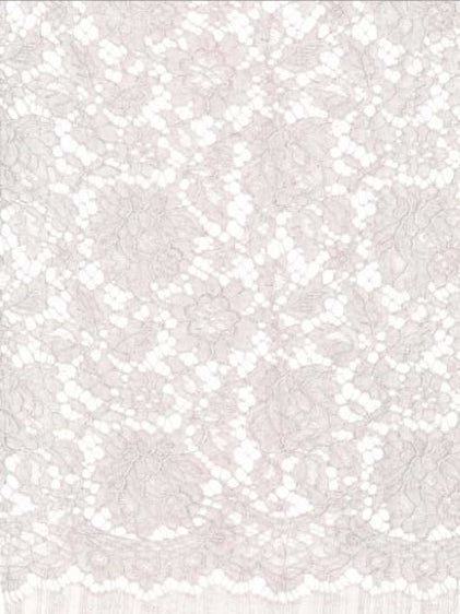 Dentelle Française Festonnée Écologique Rose Foncé - LA4003