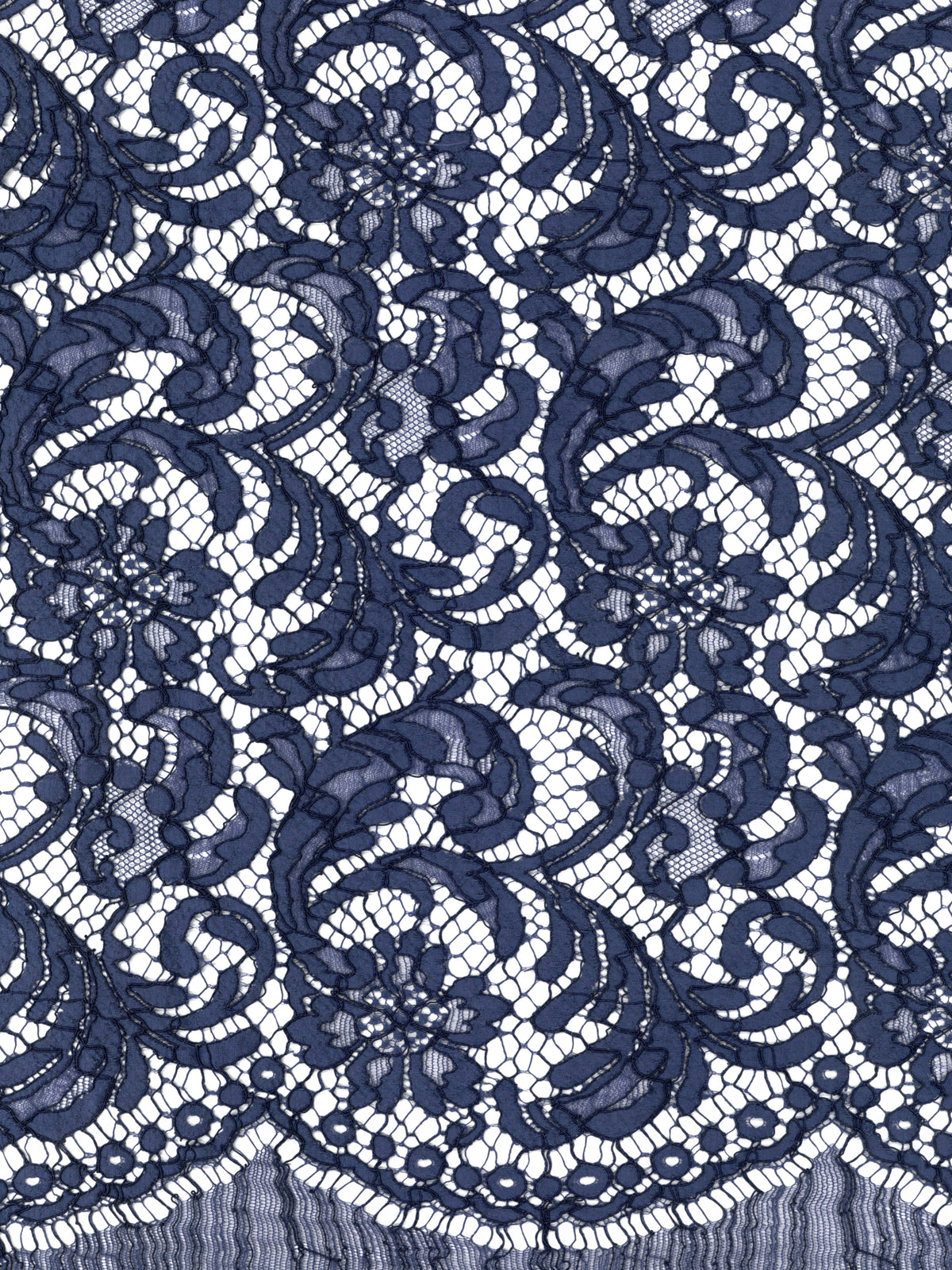 Dentelle Cordonnée Française Écologique Bleu Électrique - LA4007