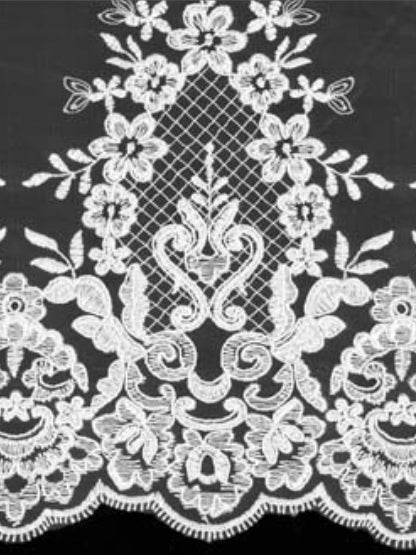 Dentelle de cordon rose coquille - LA7009