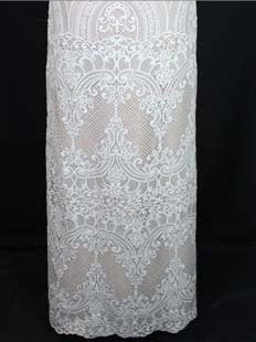 Dentelle Guipure en Séquins Ivoire - LB4002