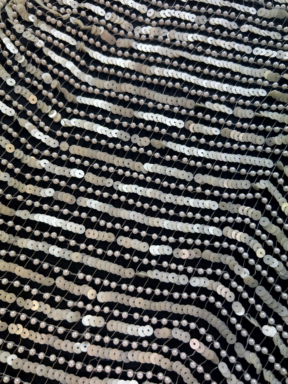 Dentelle ivoire à sequins - Lina