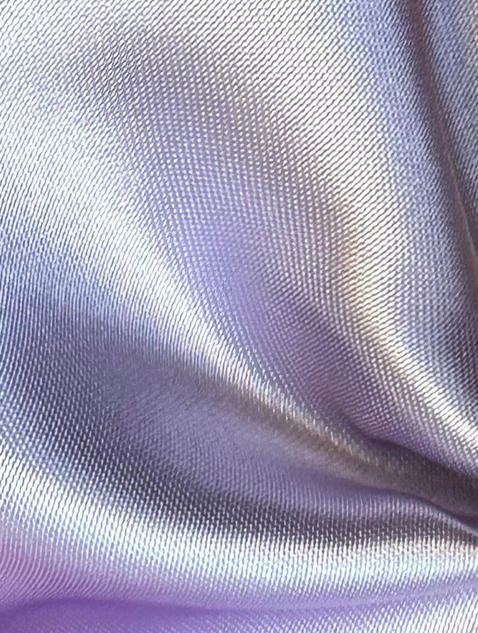 Satin de polyester lilas - Flamenco