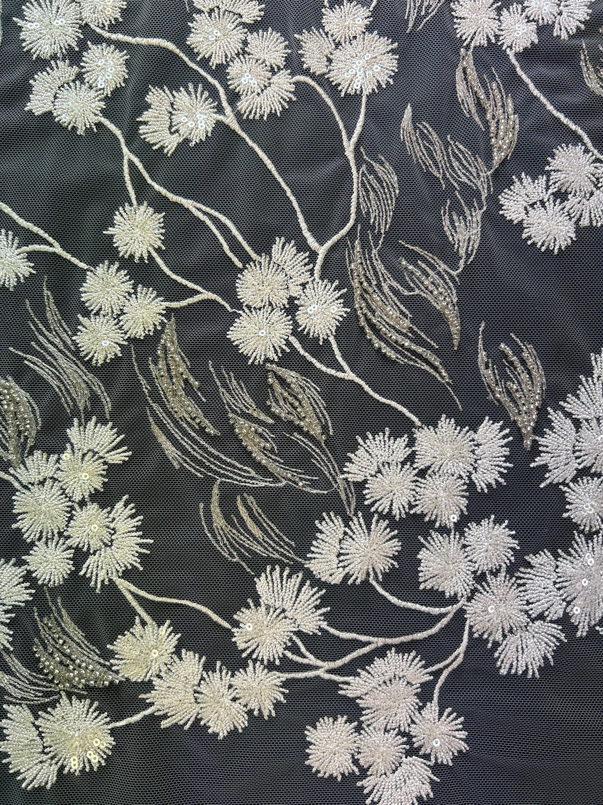 Dentelle Brodée Ivoire – Loretta