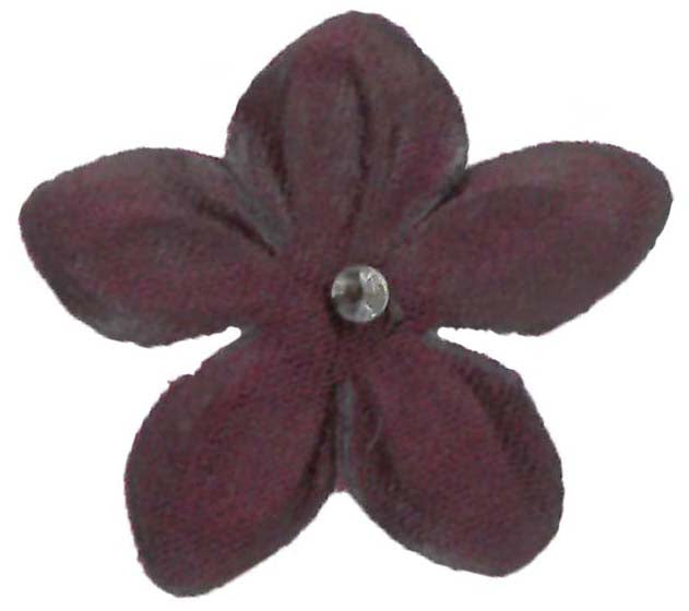Fleurs en satin bordeaux foncé - M13 (Sachet de 144)