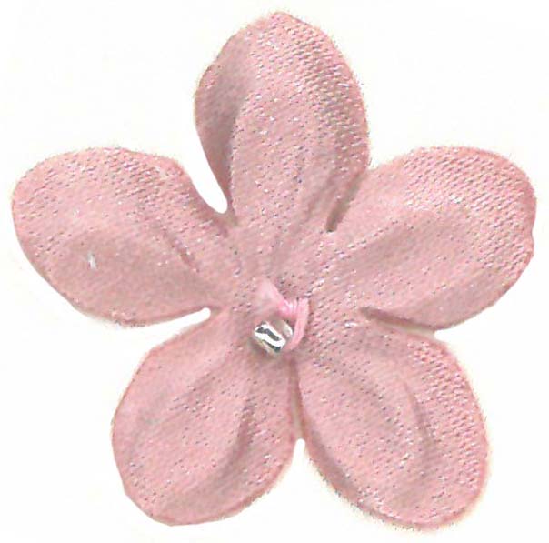 Fleurs en satin rose clair - M13 (Sachet de 144)