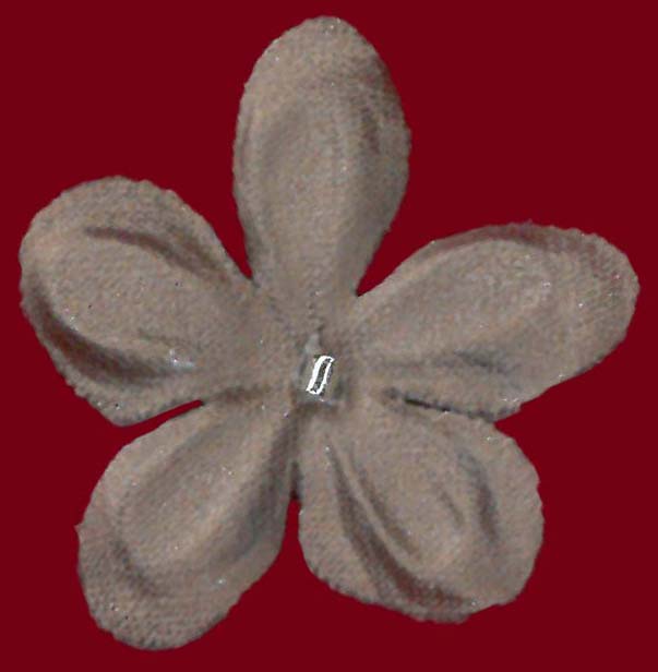 Fleurs satinées cacao moyen - M13 (Sachet de 144)