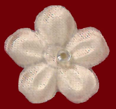 Fleurs en satin de café - M14 (sachet de 144)