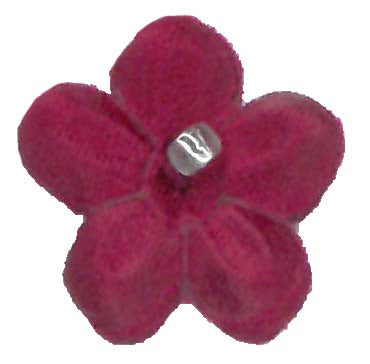 Fleurs en satin couleur vin clair - M14 (sachet de 144)