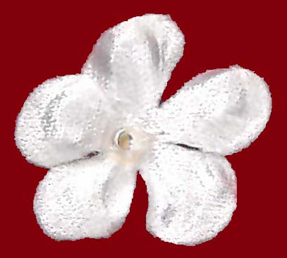 Fleurs en satin rose pâle - M14 (Sachet de 144)