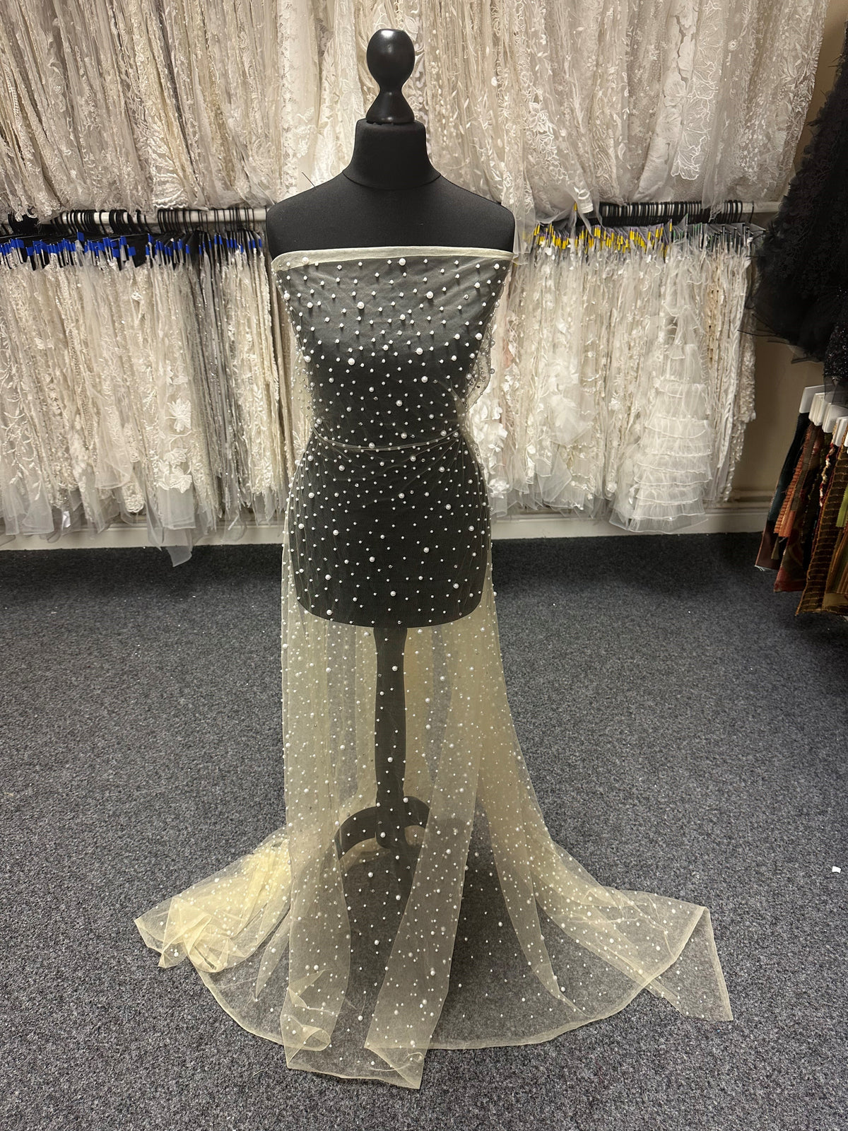 Tulle Perlé Champagne - Maki