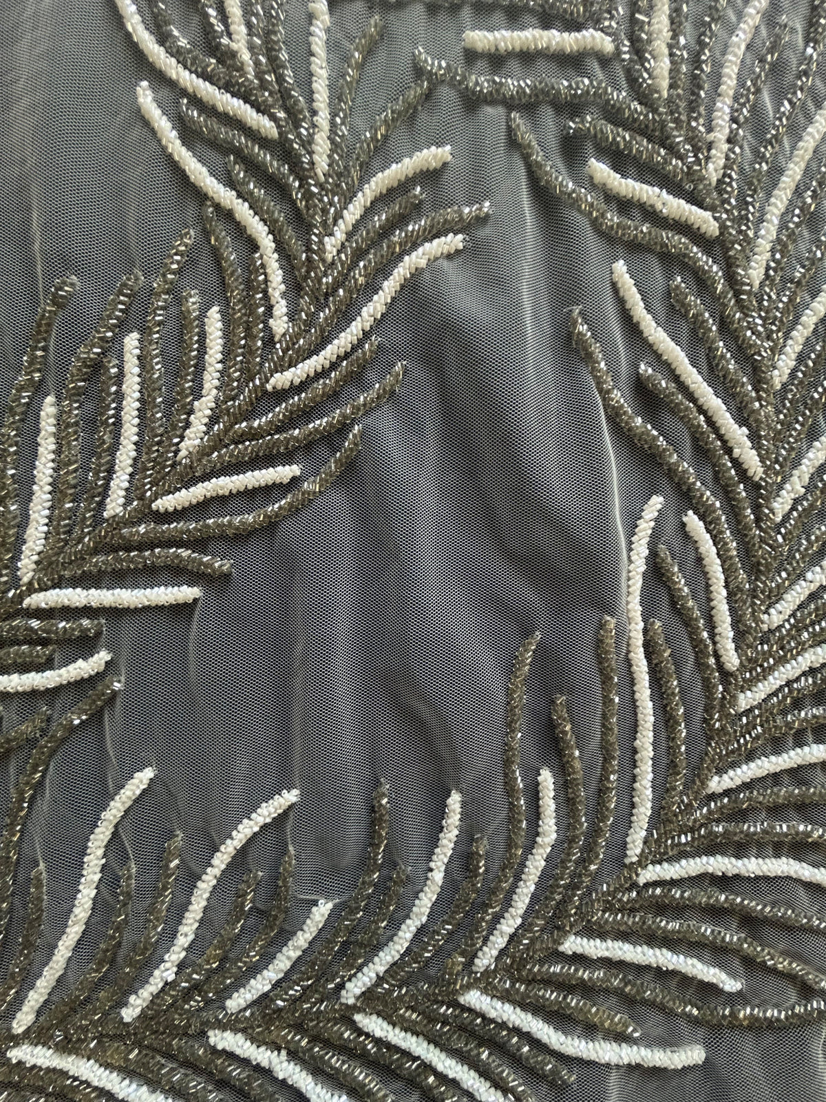 Dentelle Perlée Ivoire - Maureen