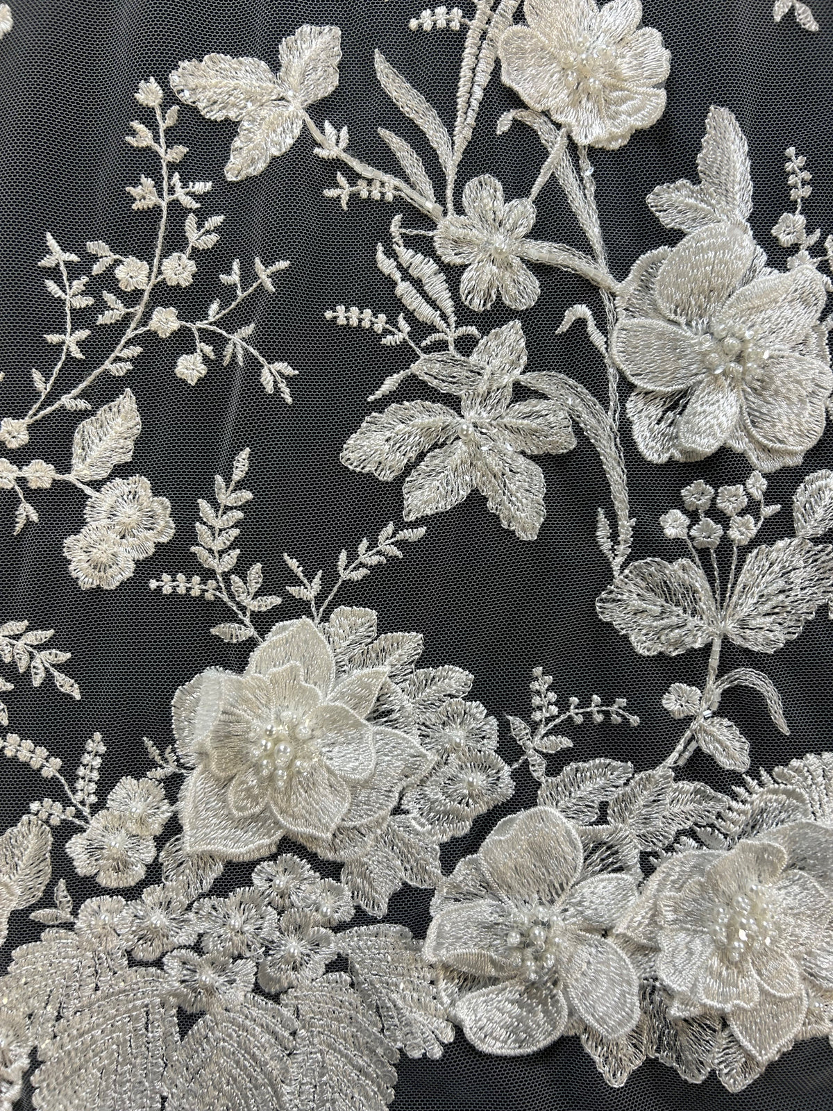 Dentelle Perlée Ivoire - Mercy