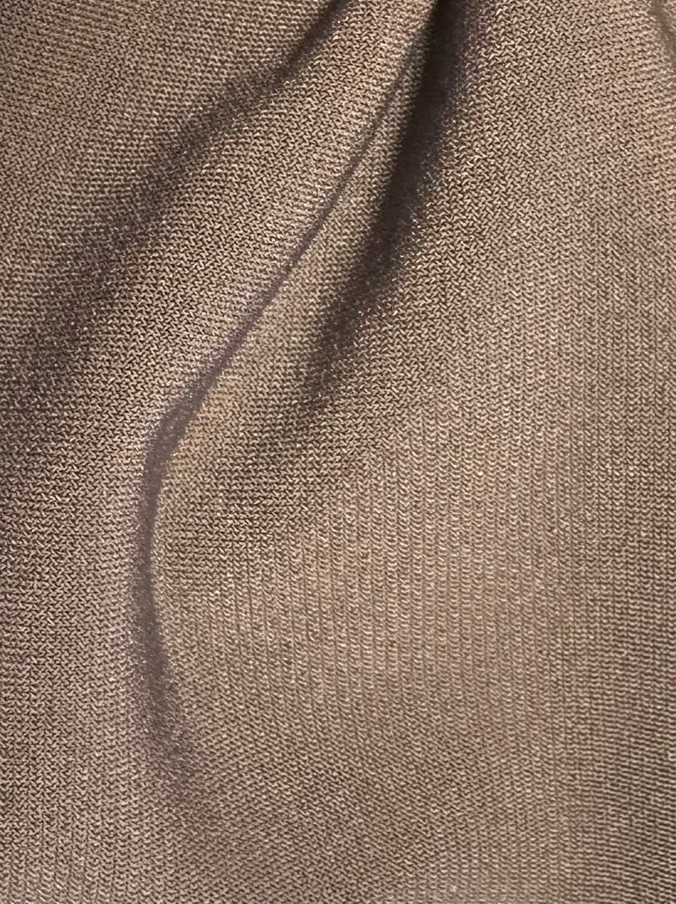 Jersey extensible en polyester couleur vison - Ritual