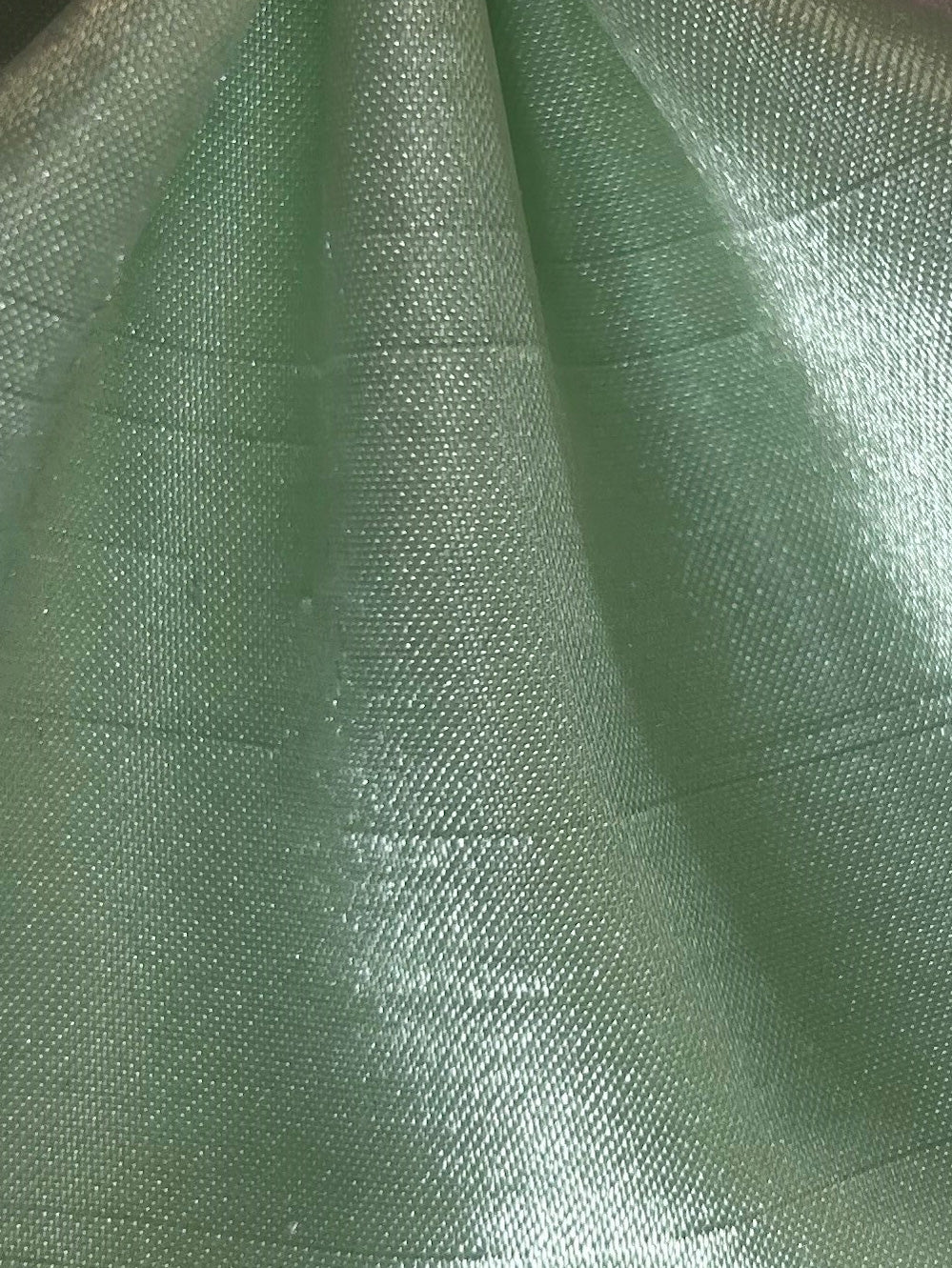 Dupion en satin de polyester menthe - Clarté