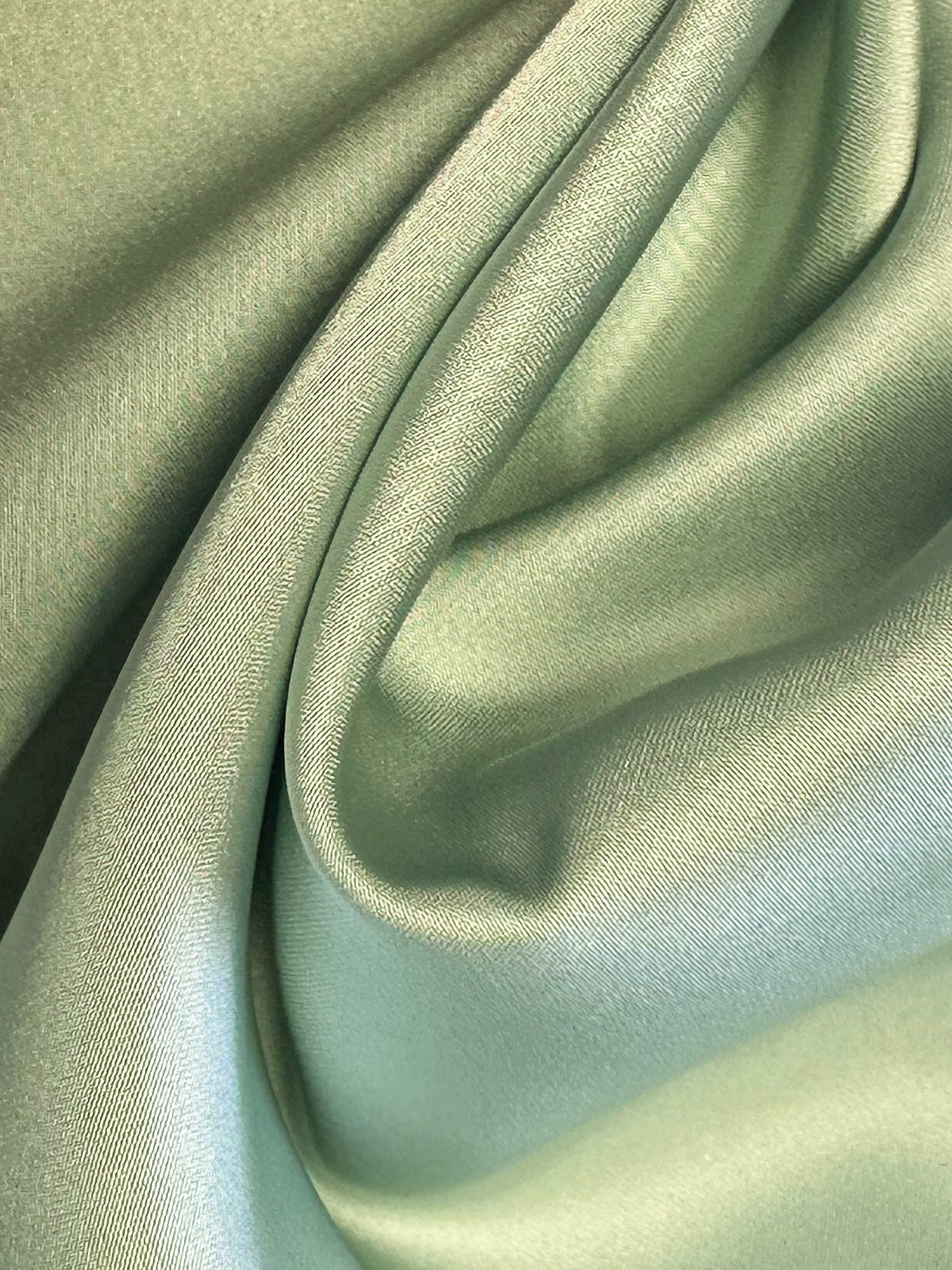 Satin Polyester Vert Menthe - Hubris