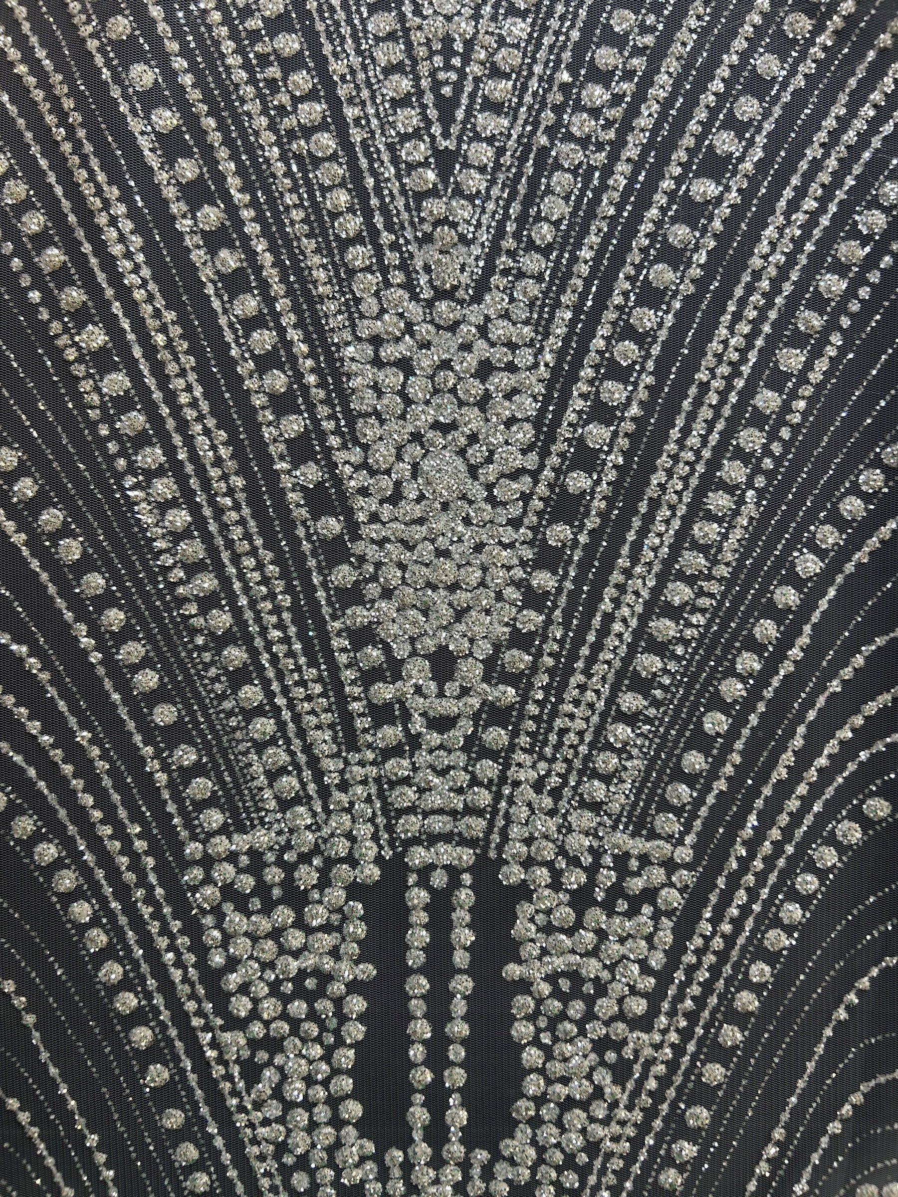 Dentelle pailletée ivoire - Nirvana