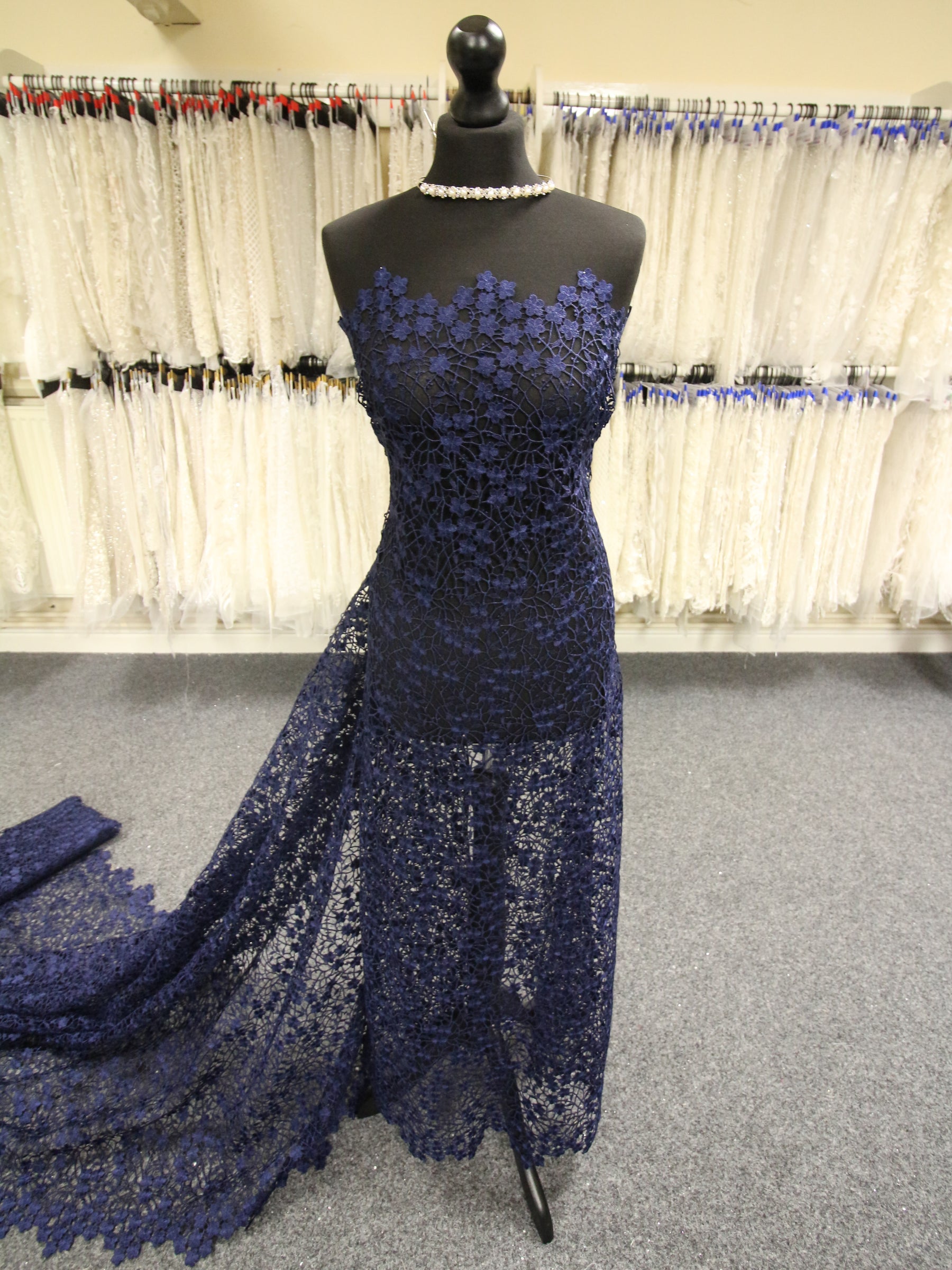 Dentelle Guipure Marine - Ebba
