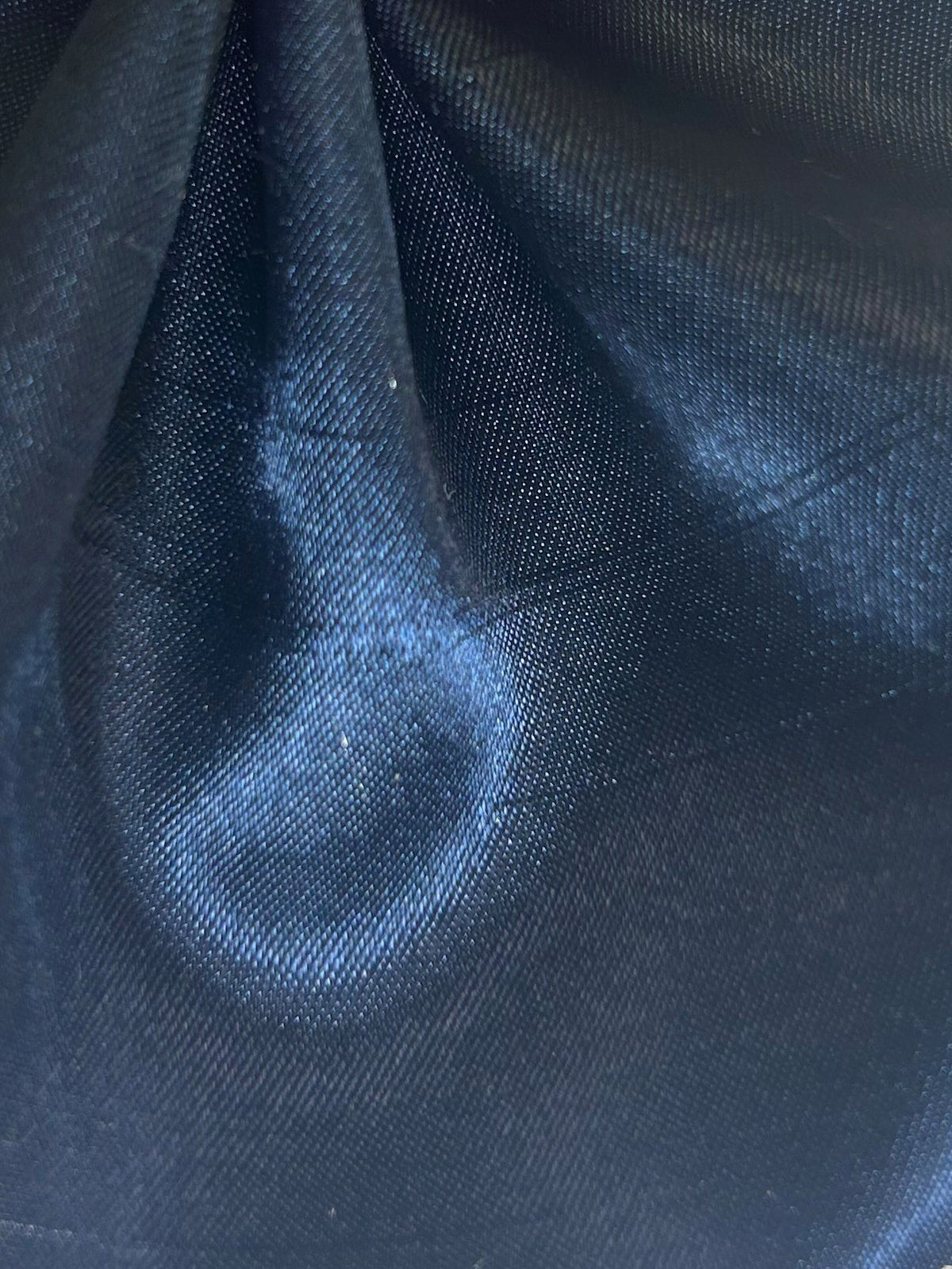 Dupion en satin de polyester bleu marine - Clarté