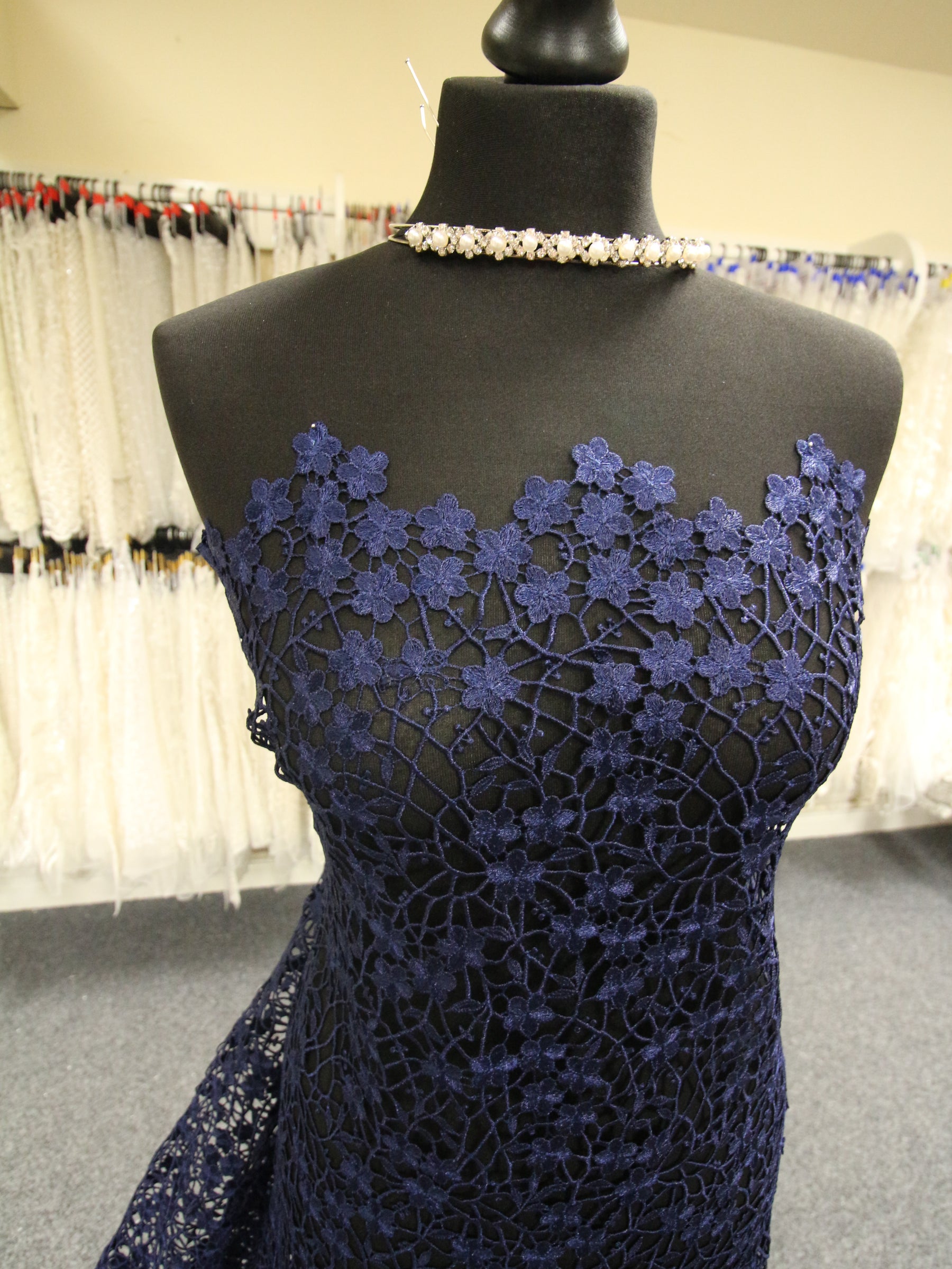 Dentelle Guipure Marine - Ebba