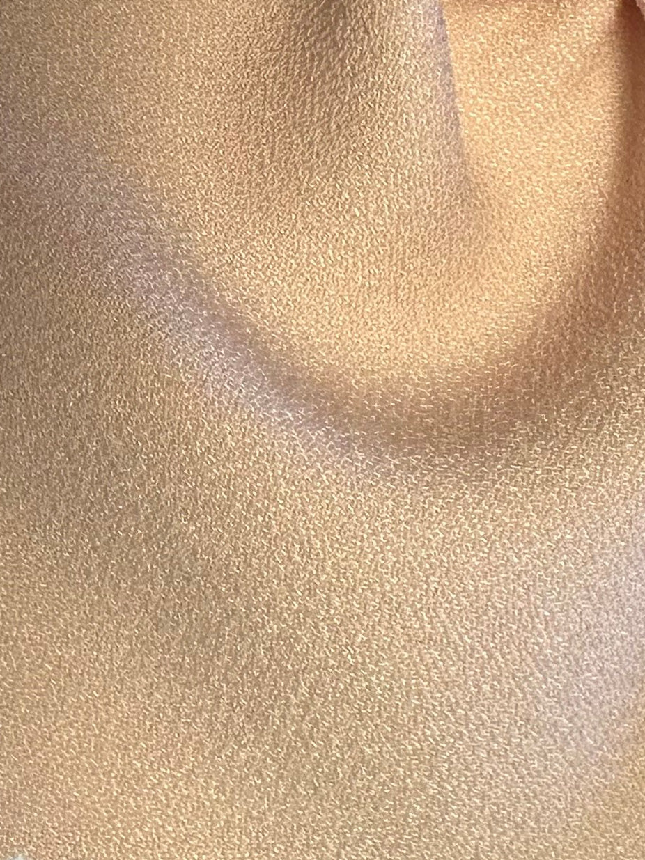 Crêpe polyester envers satin nude blush - Nostalgic