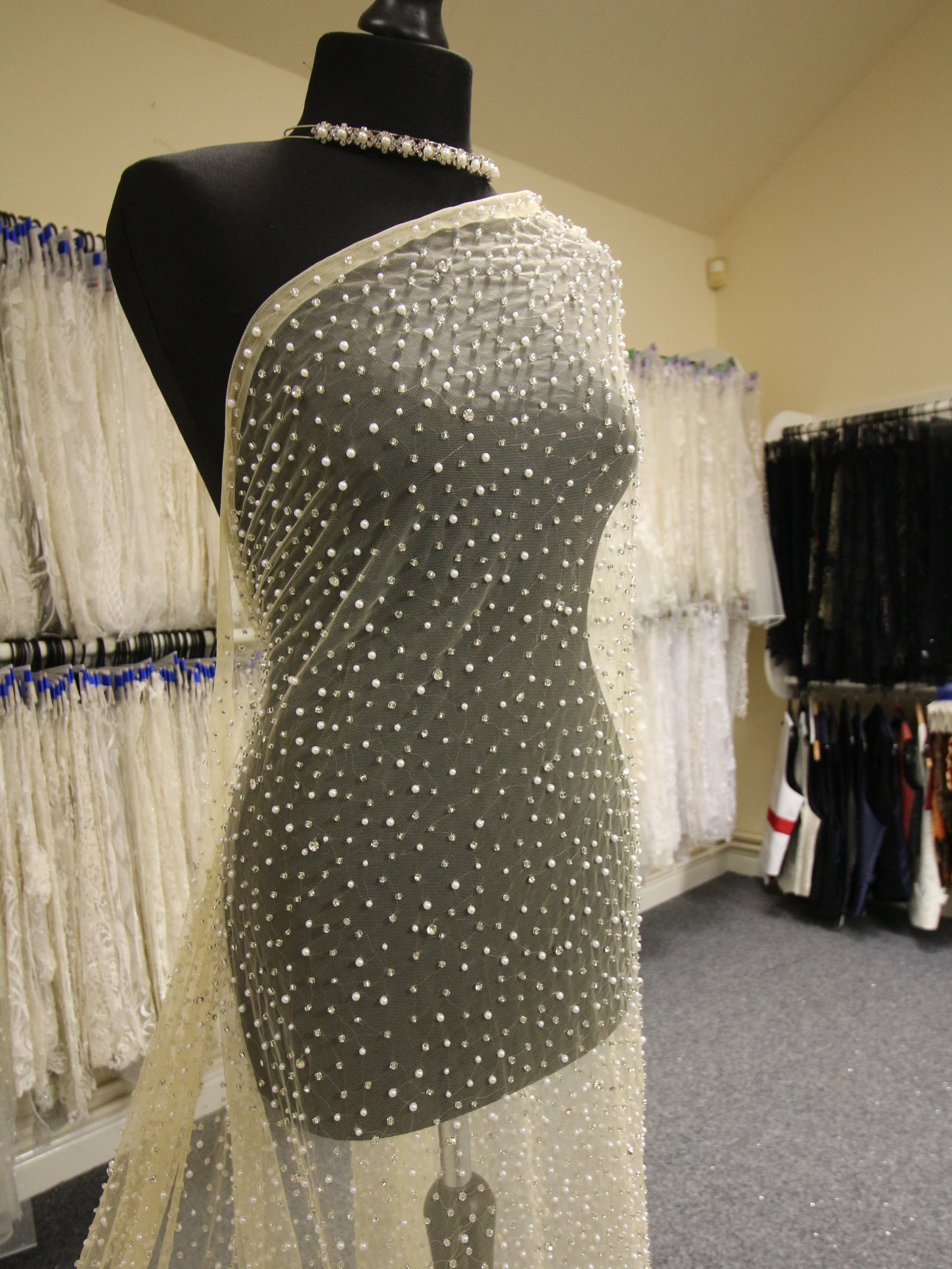 Tulle en Nude Diamanté - Charlie