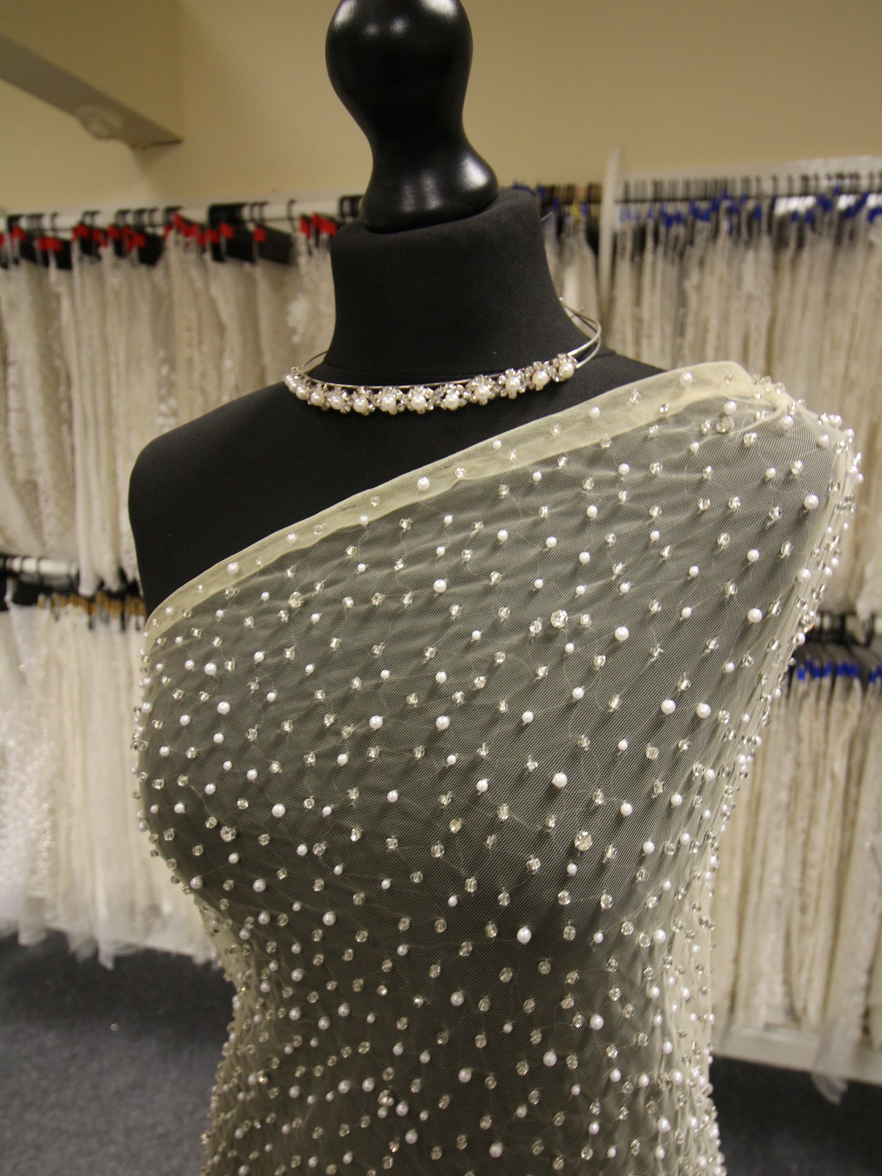 Tulle en Nude Diamanté - Charlie