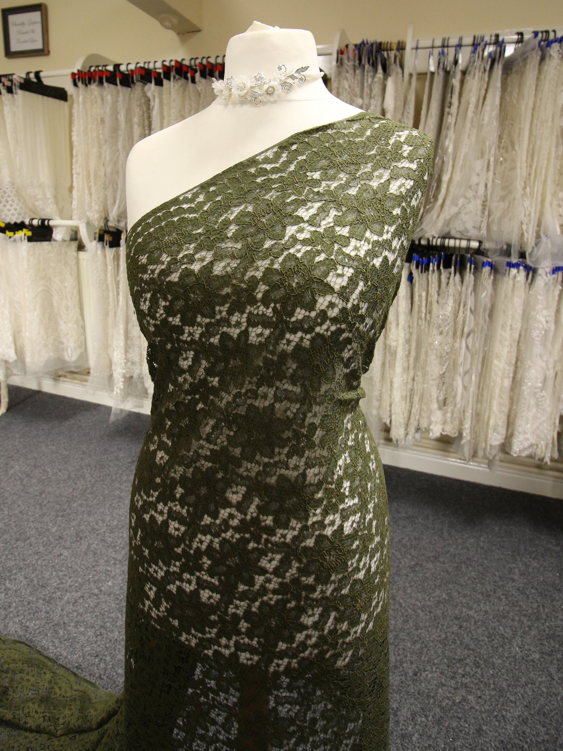 Dentelle cordon olive - Shannon