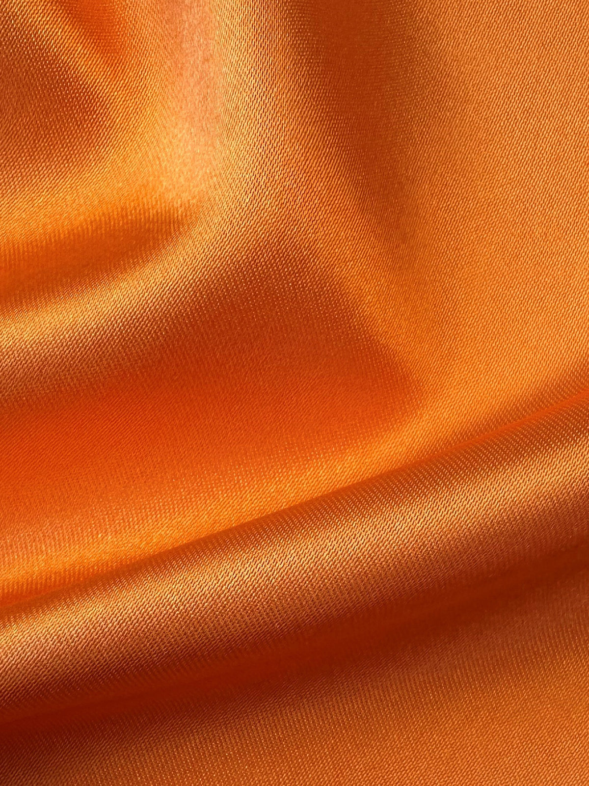 Satin de polyester orange - Flamenco