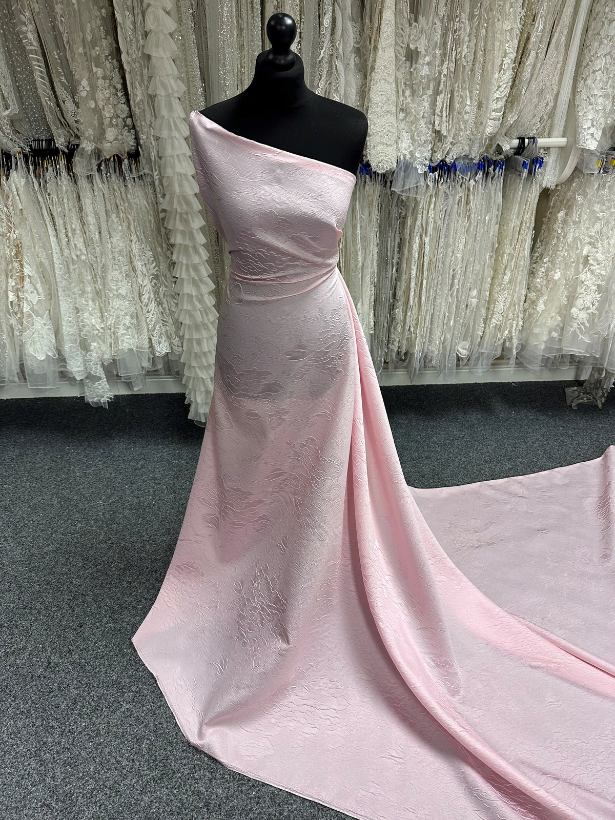 Jacquard cloqué rose - Outcome