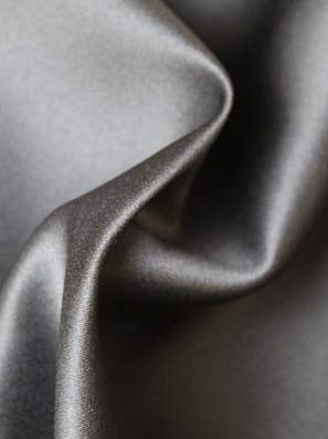 Charcoal Polyester Duchess Satin - P42