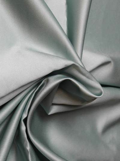 Misty Green Polyester Duchess Satin - P42