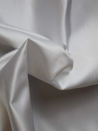 White Polyester Duchess Satin - P42