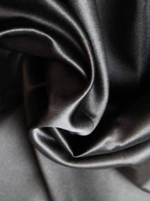 Black Polyester Lightweight Duchess Satin - P44