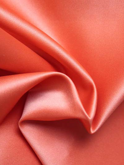 Burnt Orange Polyester Lightweight Duchess Satin - P44