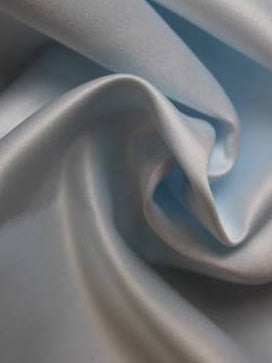 Ice Blue Polyester Lightweight Duchess Satin - P44