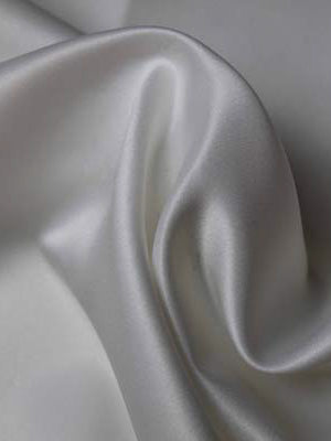 Pale Ivory Polyester Lightweight Duchess Satin - P44