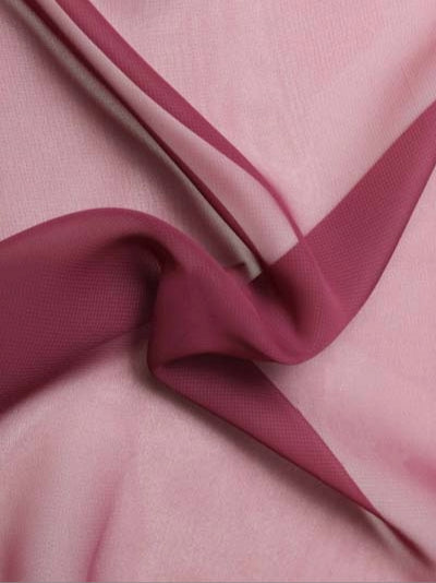 Chiffon polyester bordeaux foncé - P58